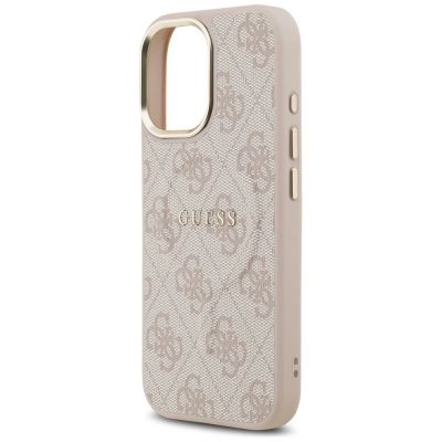 14. Etui Guess 4G PU Classic Logo MagSafe na iPhone 17 - różowe