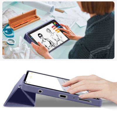 9. Etui TechProtect SmartCase na Samsung Galaxy Tab A9 / A11 8.7 X110 / X115 / X133 / X135 - granatowe
