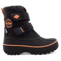 Lee Cooper buty zimowe dziecięce śniegowce czarne ocieplane na rzep