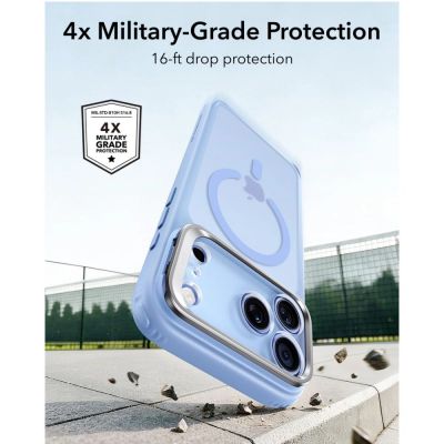 4. Etui ESR Classic Hybrid Kickstand MagSafe na iPhone 18 Pro Max / 17 Pro Max - jasnoniebieskie matowe