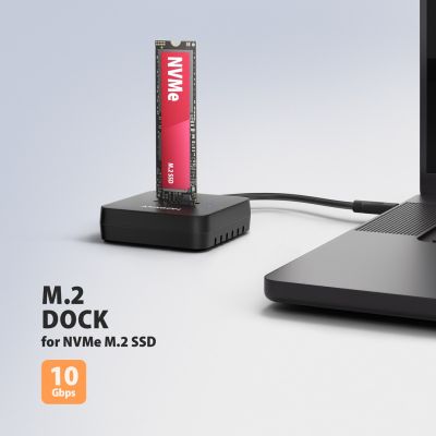 2. Axagon ADSA-M2C11L stacja dokująca do dysków twardych USB 3.2 Gen 2 (3.1 Gen 2) Type-C Czarny