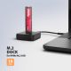 2. Axagon ADSA-M2C11L stacja dokująca do dysków twardych USB 3.2 Gen 2 (3.1 Gen 2) Type-C Czarny