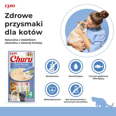 2. Przysmak Inaba CHURU Tuńczyk dla kota 4x14g