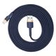 3. Kabel Baseus Cafule USB-A / Lightning 1.5A QC 3.0 2 m - niebiesko-złoty