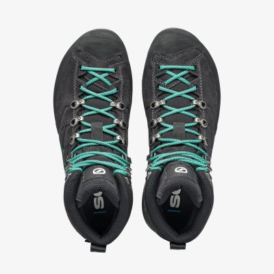 5. Buty trekkingowe damskie Scarpa Mescalito TRK GTX - tropical green/dark anthracite