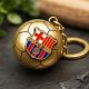 4. FC Barcelona brelok oryginalny na licencji w kształcie złotej piłki z herbem B7081