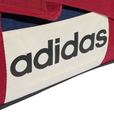 4. Torba adidas Linear Duffel XS granatowo-czerwono-beżowa KE5544