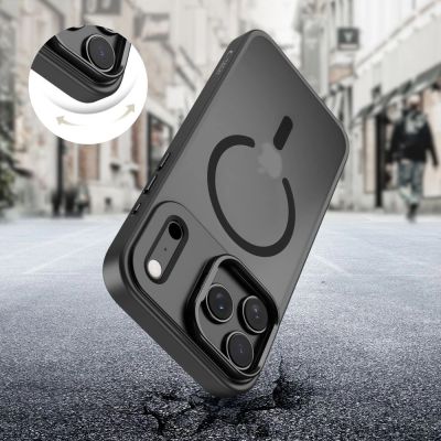5. Etui Tech-Protect MagStand MagSafe na iPhone 17 Pro - czarny mat