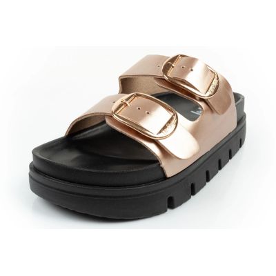3. Lee Cooper buty laczki damskie klapki złote wygodne platforma modne