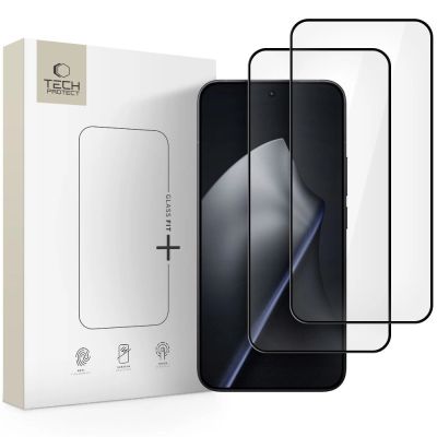 Szkło hartowane Tech-Protect Glass Fit+ 2-pack na Xiaomi 15T / 15T Pro - czarne