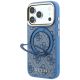 2. Etui Guess Ring Stand 360 4G Classic Logo MagSafe na iPhone 18 Pro / 17 Pro - niebieskie