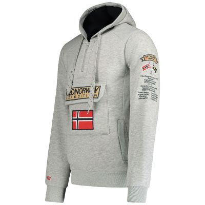 5. Bluza Geographical Norway 3/4 Gymclass 100 M WU4184H/GN B-Grey