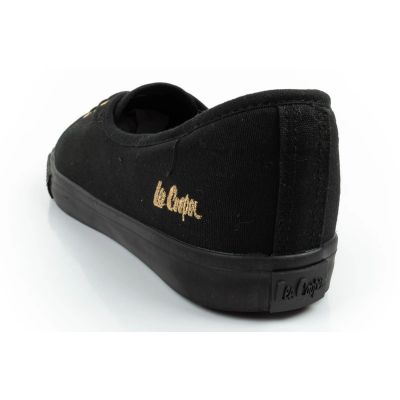 5. Lee Cooper buty trampki damskie sportowe czarne wsuwane baleriny