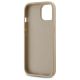 7. Etui DKNY Quilted Stack Logo na iPhone 15 - beżowe