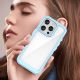 7. Etui Outer Space Case na iPhone 16e / 17e pokrowiec z elastyczną ramką - niebieskie