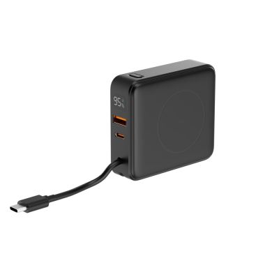3. GEMBIRD POWERBANK 10000 MAH, SZYBKIE ŁADOWANIE 20 W, ŁADOWANIE BEZPRZEWODOWE CZARNY