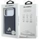 8. Etui Karl Lagerfeld Karl & Choupette Head Pins Saffiano MagSafe na iPhone 17 Pro Max - niebieskie