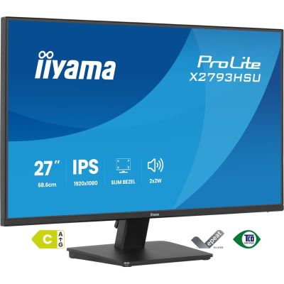 2. iiyama ProLite X2793HSU-B1 monitor komputerowy 68,6 cm (27") 1920 x 1080 px Full HD LED Czarny