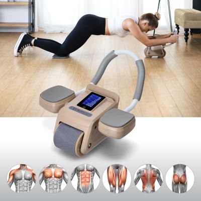 6. Automatyczne koło do ćwiczeń mięśni brzucha KA08 z wyświetlaczem LCD i ładowaniem HMS