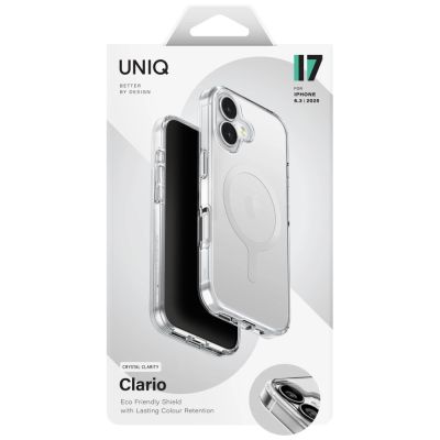 6. Etui UNIQ Clario Magclick Charging na iPhone 17 - przezroczyste