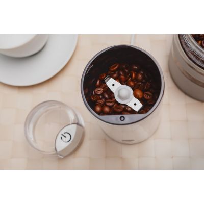 9. ELDOM MŁYNEK DO KAWY MK50 CAFF, MOC 200 W, NÓŻ STALOWY, PRZYCISK PULSACYJNY