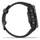 6. Zegarek Garmin Fenix 7S Pro 42mm Sapphire Solar szary tytanowy DLC z czarnym paskiem