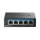 9. 5-portowy wielogigabitowy przełącznik biurkowy D-Link 2,5G - niezarządzalny - L2 - 2.5G Ethernet (100/1000/2500)