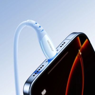 8. Kabel Joyroom S-A59 Vibrant Series 60W USB-C - USB-C 1,2m - niebieski