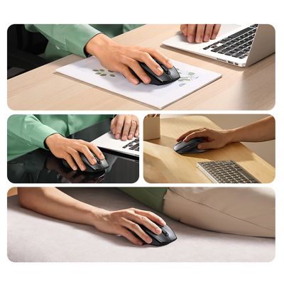 6. Myszka Ugreen bezprzewodowa ergonomiczna optyczna - czarna