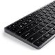 4. Klawiatura Satechi Slim X1 - klawiatura Bluetooth do trzech urządzeń USB-C US (space gray)
