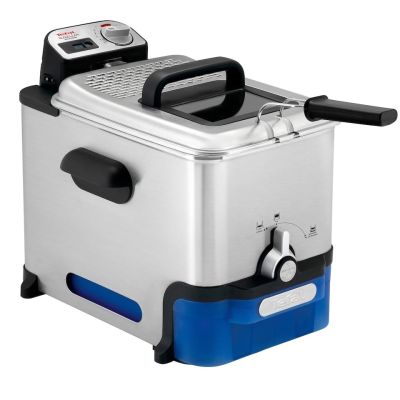 15. Frytkownica Tefal FR8040, pojemność 3,5l, kolor Schwarz, stal nierdzewna, moc 2300W, wymiary 34,8 cm x 46,4 cm