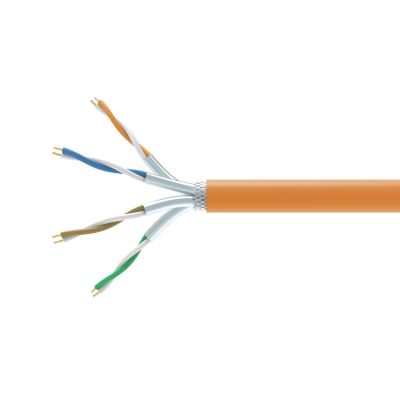 Wyposażenie Instalacyjne Kablowe Cat7 Simplx S/FTP DCA 500.00m pomarańczowy LSZH