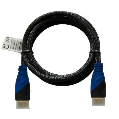 2. Kabel SAVIO cl-02 (HDMI M - HDMI M; 1,5m; kolor czarny)