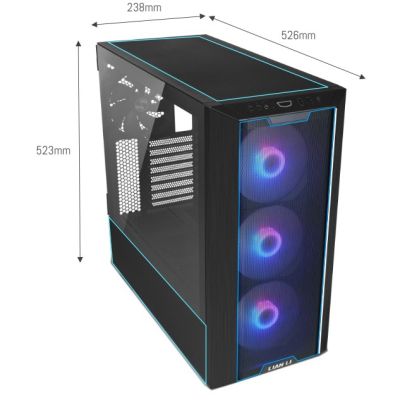 6. Lian Li LANCOOL III E-ATX Case RGB Black