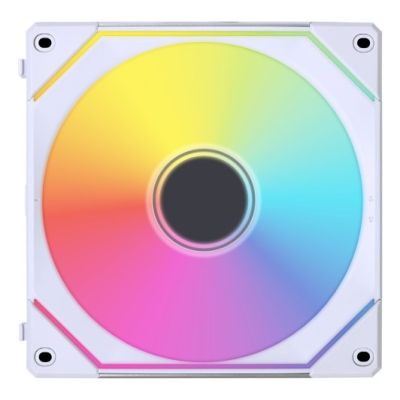 2. Wentylator Lian Li UNI FAN SL-INF 120 ARGB z odwróconymi łopatkami, 3-pak z kontrolerem - 120mm, biały