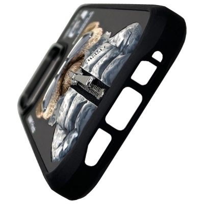 5. Etui Nimmy Cool&Cute 2.0 Dog na iPhone 16 Pro Max  - czarny
