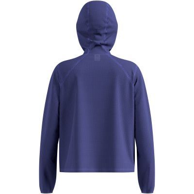 3. Bluza z kapturem Odlo Mid layer hoody CUBIC niebieska