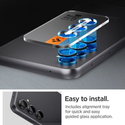 11. Osłona aparatu Spigen Glas.tR EZ Fit Optik Camera Protector na Samsung Galaxy S23 FE - czarna 2 szt.