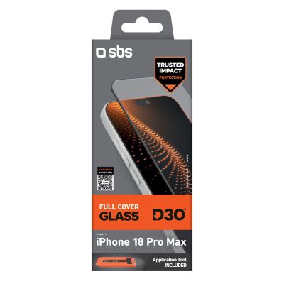 2. Szkło ochronne SBS D3O Full Cover Glass na iPhone 18 Pro Max z aplikatorem
