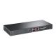 6. Switch PoE TP-LINK TL-SL1218MP (16x 10/100Mbps, 2x 10/100/1000Mbps) , Przełącznik niezarządzalny PoE, 16 portów 10/100 Mb/s, 2 porty gigabitowe , Duża łączna mocy zasilania PoE - do 30 W na każdym porcie PoE i 250 W dla wszystkich portów PoE*.