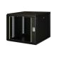 10. Digitus Szafa sieciowa wisząca Unique 19" 9U rack 600x600, drzwi szyba, czarny, niedzielona, złożona, 100kg