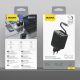 9. Ładowarka sieciowa Dudao A67EU GaN 67W z wbudowanym zwijanym kablem USB-C Power Delivery Quick Charge - czarna