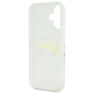 7. Etui Guess IML Heart na iPhone 16 plus - przezroczyste