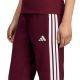 4. Spodnie damskie adidas Essentials 3-Stripes Fleece Slim bordowe KF8321