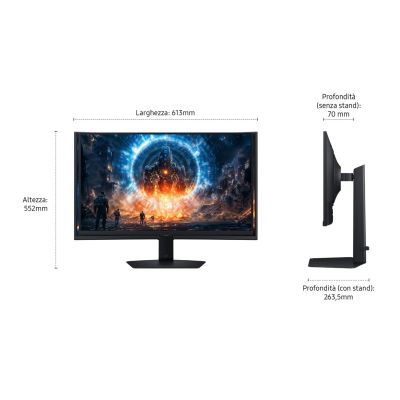 23. Samsung G60F monitor komputerowy 68,6 cm (27") 2560 x 1440 px Quad HD LCD Czarny