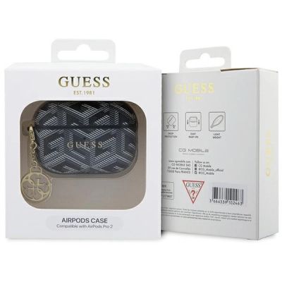 4. Etui Guess GCube Charm na AirPods Pro 2 - czarne