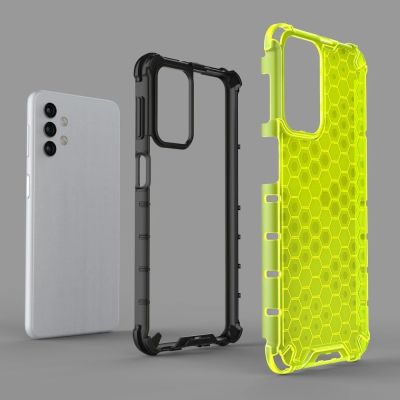 8. Honeycomb etui pancerny pokrowiec z żelową ramką Samsung Galaxy A32 5G przezroczysty