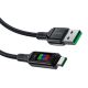 3. Kabel Acefast C7-04 USB-A USB-C 60W 1.2m z wyświetlaczem - czarny