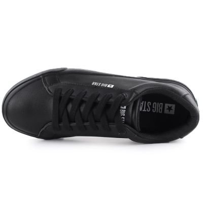 4. Trampki niskie męskie ekoskóra czarne Big Star TT174002