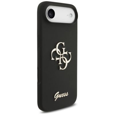 4. Etui Guess Silicone Big 4G Script na iPhone Air - czarne